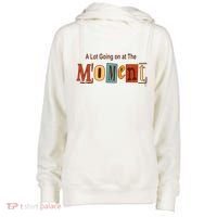 NOT A LOT GOING ON AT THE MOMENT Womens Funnel Neck Pullover Hood thumb 0