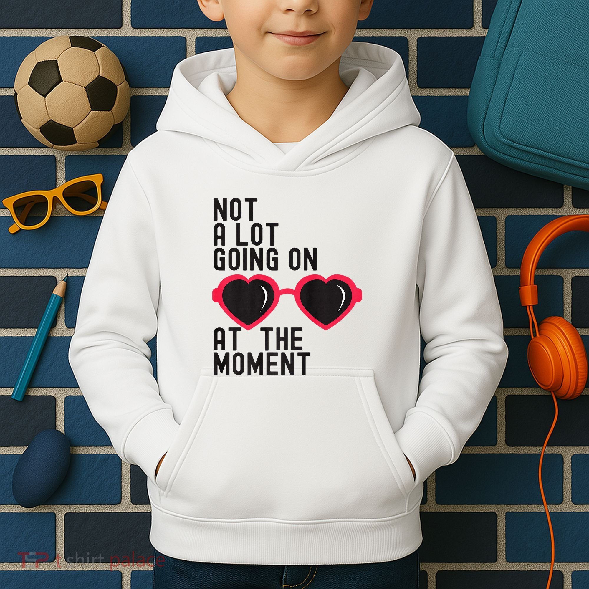 Not A Lot Going On At The Moment Kids Hoodie
