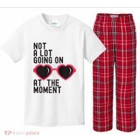 Not A Lot Going On At The Moment Kids Plaid Pajama Set thumb 0