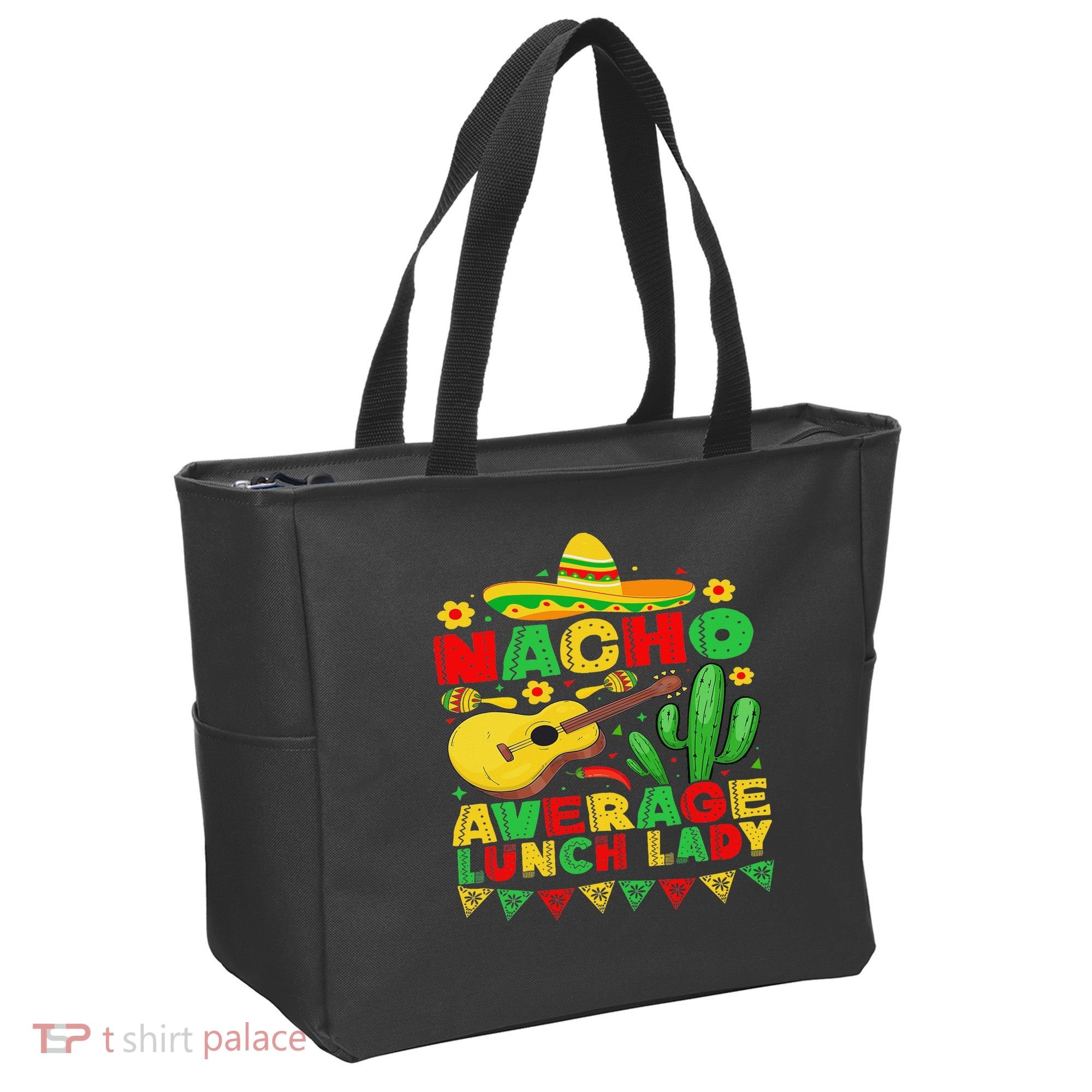 Nacho Average Lunch Lady Funny Cinco De Mayo Mexican Fiesta Tote Bag