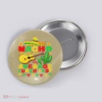 Nacho Average Lunch Lady Funny Cinco De Mayo Mexican Fiesta Button thumb 0