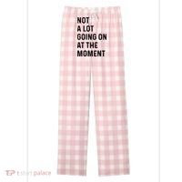Not A Lot Going On At The Moment Women's Flannel Plaid Pajama Pants thumb 0