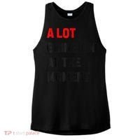 Not A Lot Going On At The Moment Ladies PosiCharge Tri-Blend Wicking Tank thumb 0