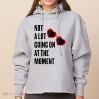 Not A Lot Going On At The Moment Retro Ladies Heavyweight Boxy Pullover Hoodie thumb 0