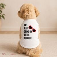 Not A Lot Going On At The Moment Retro Doggie Tank thumb 2