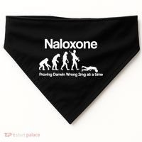Naloxone Proving Darwin wrong 2 mg at a time USA-Made Doggie Bandana thumb 0