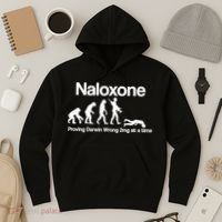 Naloxone Proving Darwin wrong 2 mg at a time Hoodie thumb 3