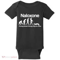 Naloxone Proving Darwin wrong 2 mg at a time Baby Bodysuit thumb 0