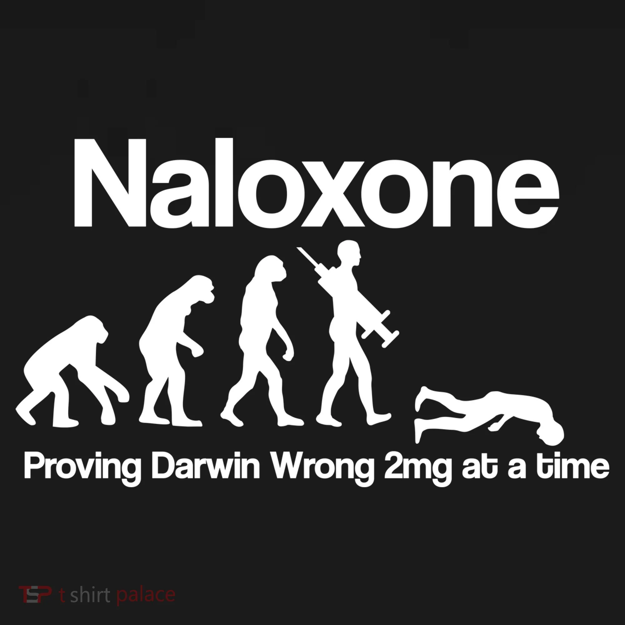 Naloxone Proving Darwin wrong 2 mg at a time Baby Bodysuit