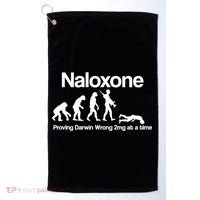 Naloxone Proving Darwin wrong 2 mg at a time Golf Towel thumb 0