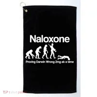 Naloxone Proving Darwin wrong 2 mg at a time Golf Towel thumb 0