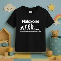 Naloxone Proving Darwin wrong 2 mg at a time Toddler T-Shirt thumb 3
