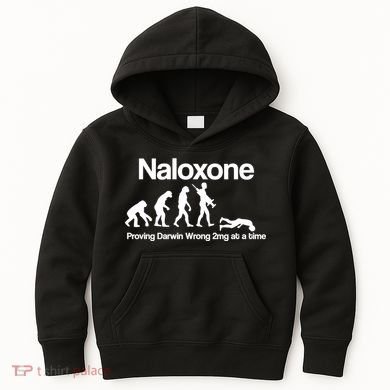 Naloxone Proving Darwin wrong 2 mg at a time Kids Hoodie