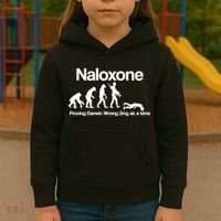 Naloxone Proving Darwin wrong 2 mg at a time Kids Hoodie thumb 3