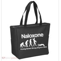 Naloxone Proving Darwin wrong 2 mg at a time Tote Bag thumb 2