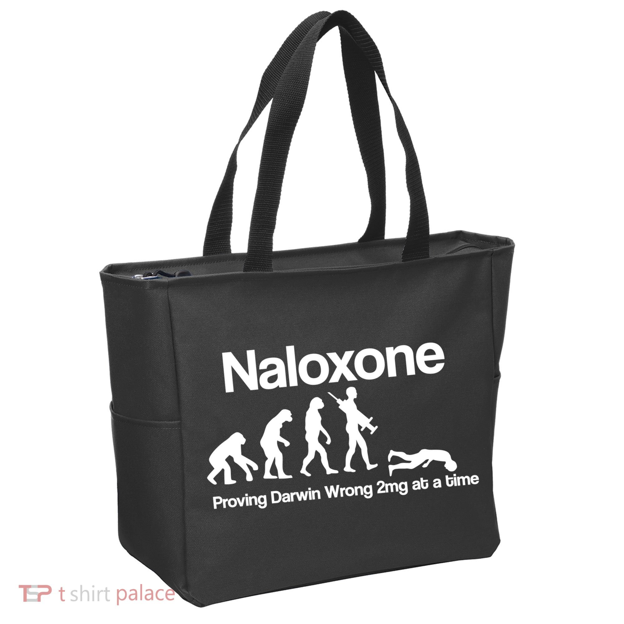 Naloxone Proving Darwin wrong 2 mg at a time Tote Bag