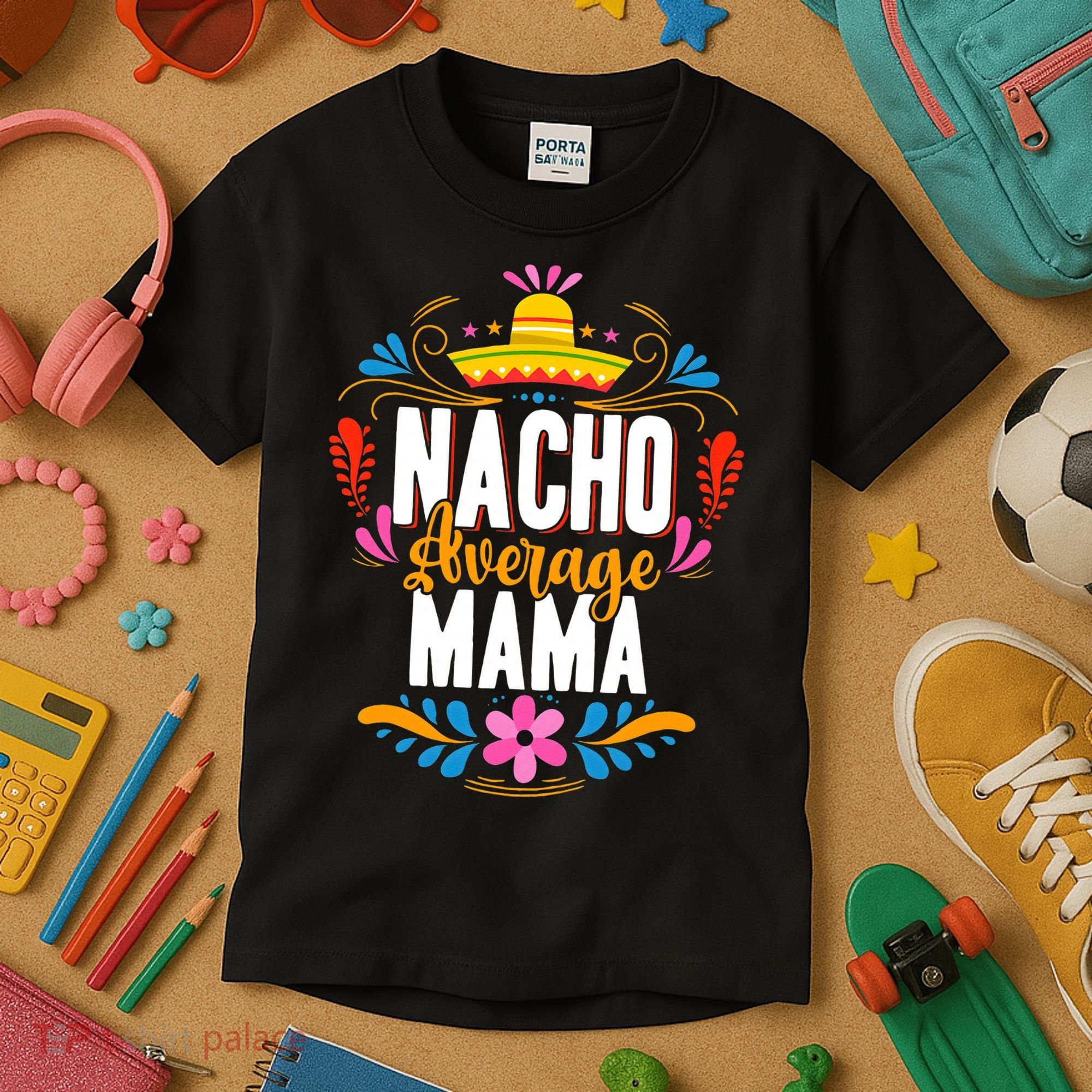 Nacho Average Mama Cinco De Mayo Mexican Matching Family Kids T-Shirt