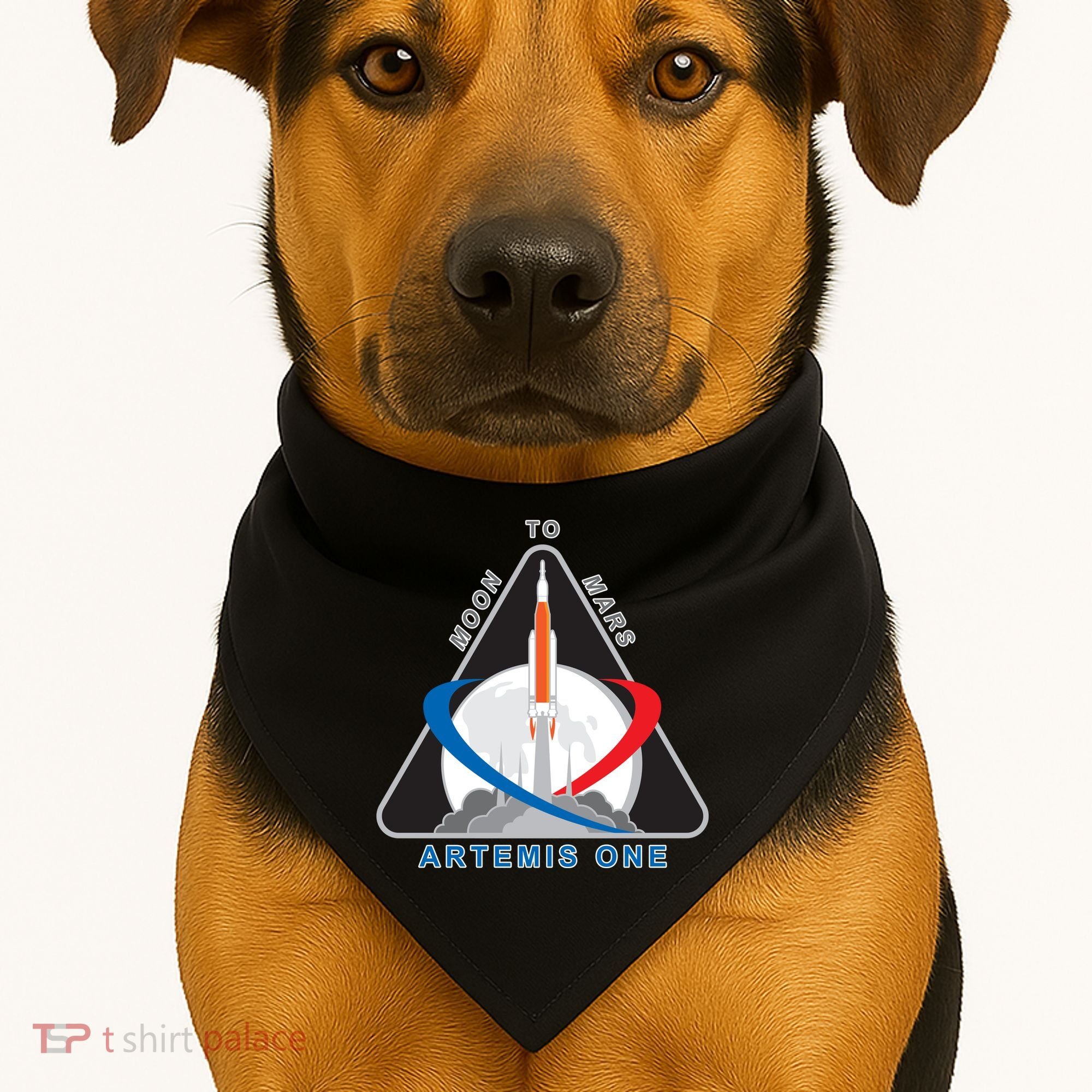 NASA Artemis Moon To Mars USA-Made Doggie Bandana