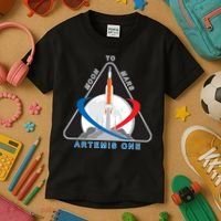 NASA Artemis Moon To Mars Kids T-Shirt thumb 3