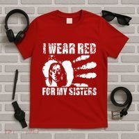 Native America MMIW Awareness I Wear Red For My Sisters T-Shirt thumb 5