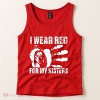 Native America MMIW Awareness I Wear Red For My Sisters Tank Top thumb 2