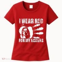 Native America MMIW Awareness I Wear Red For My Sisters Women's T-Shirt thumb 0