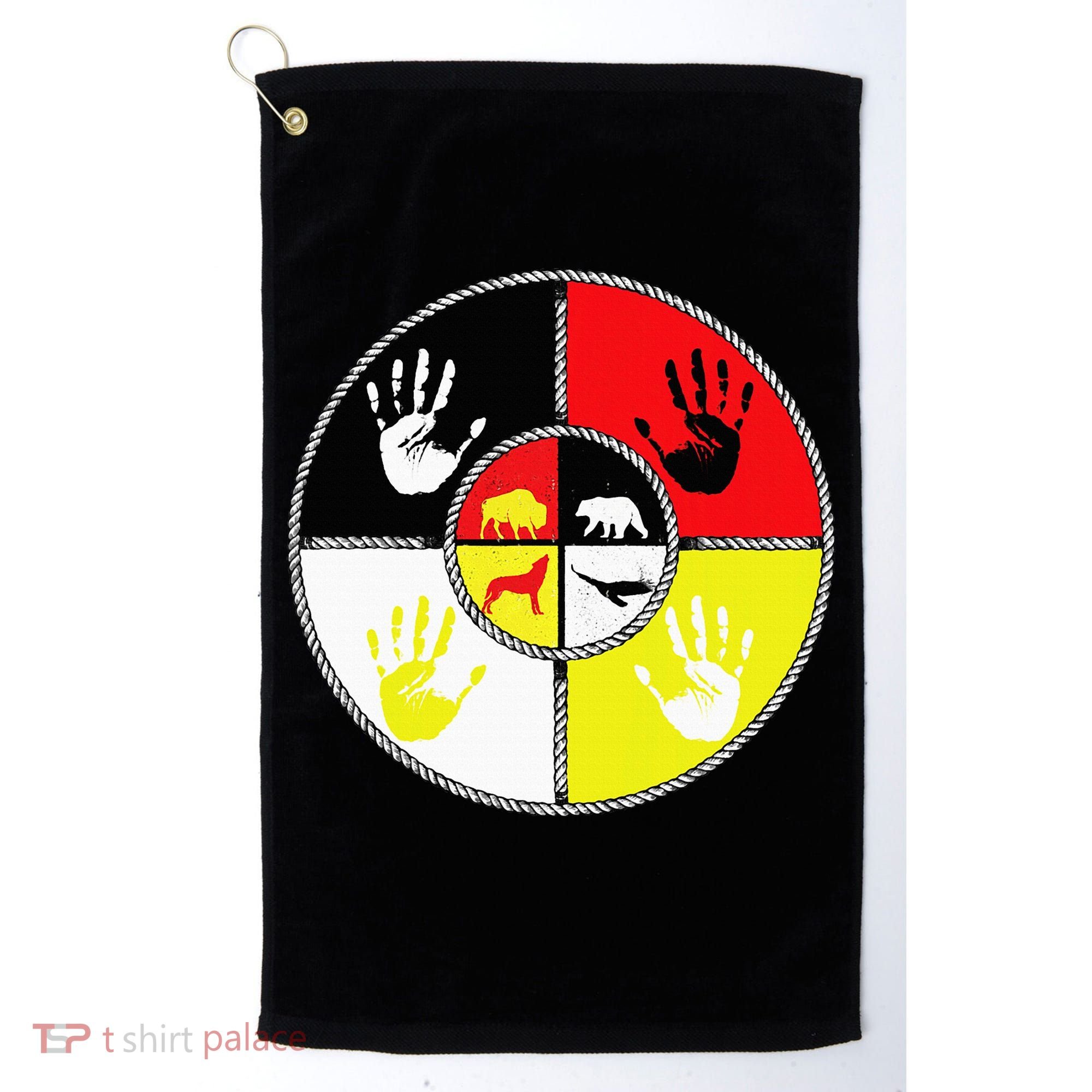 Native Americans Medicine Wheel Mmiw Golf Towel