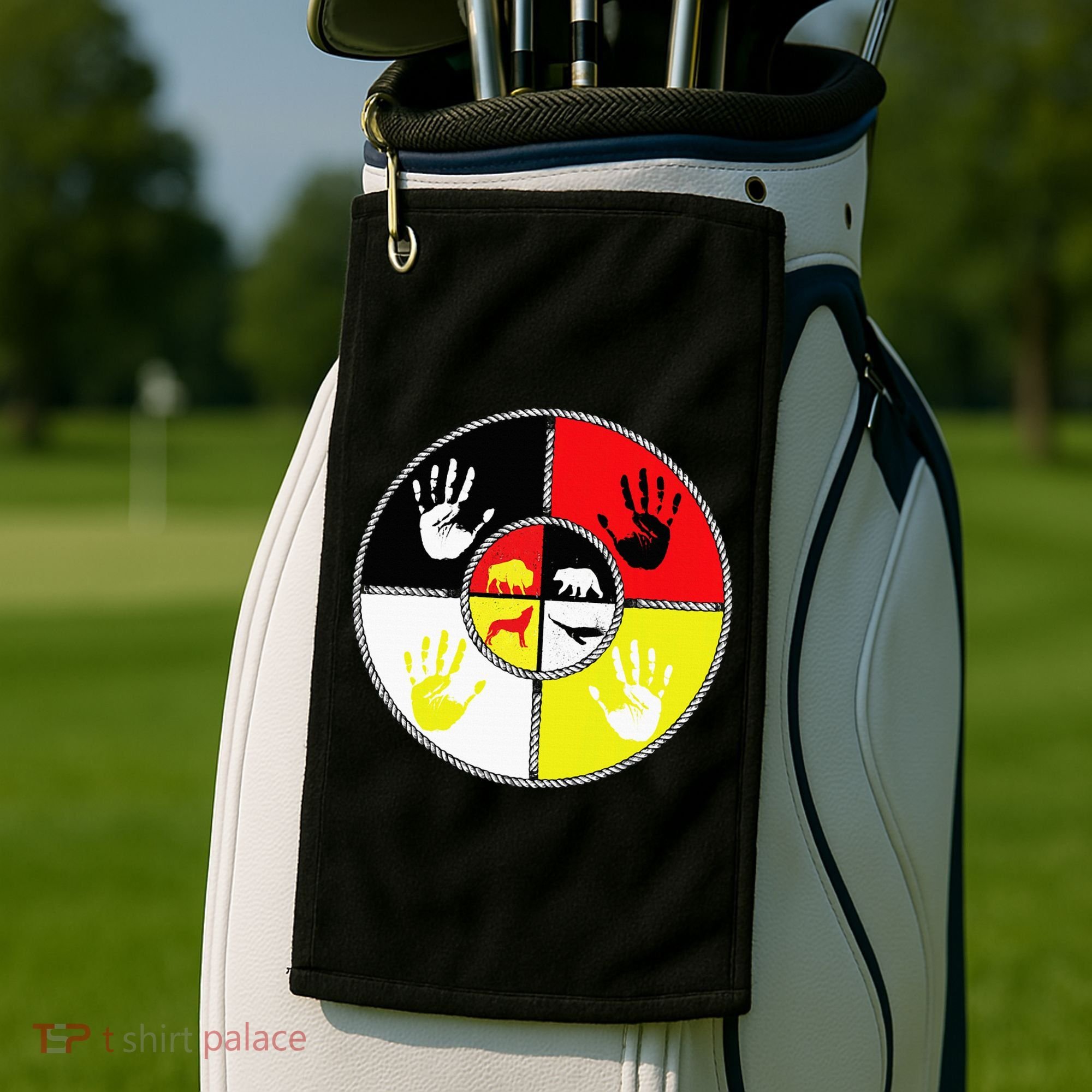 Native Americans Medicine Wheel Mmiw Golf Towel