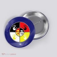 Native Americans Medicine Wheel Mmiw Button thumb 0