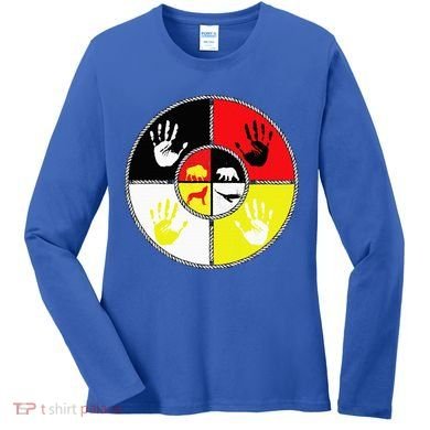 Native Americans Medicine Wheel Mmiw Women's Long Sleeve Shirt