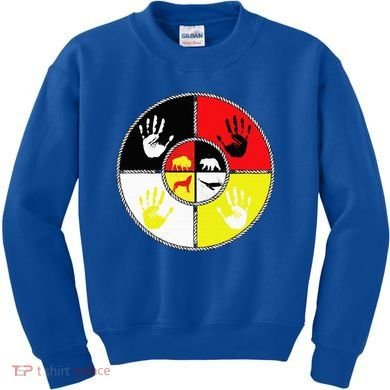 Native Americans Medicine Wheel Mmiw Kids Sweatshirt