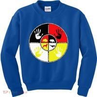 Native Americans Medicine Wheel Mmiw Kids Sweatshirt thumb 0