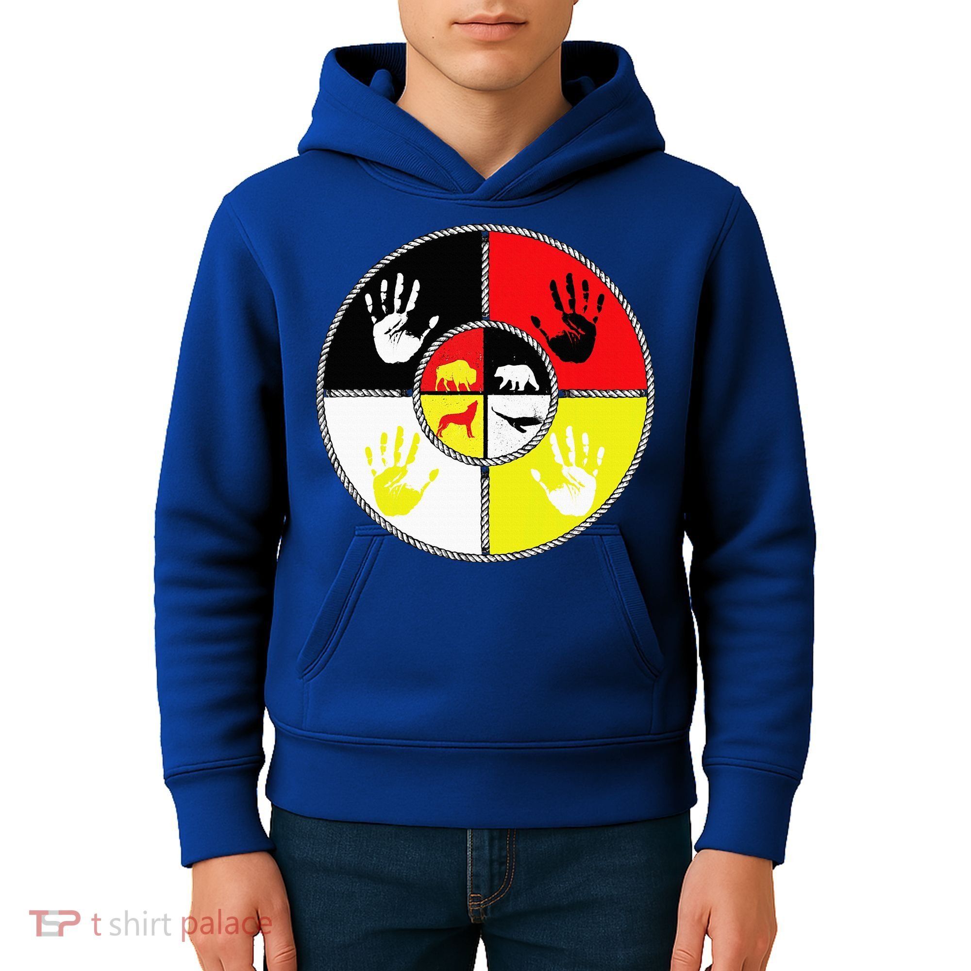 Native Americans Medicine Wheel Mmiw Kids Hoodie