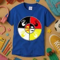 Native Americans Medicine Wheel Mmiw Kids T-Shirt thumb 3