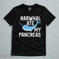 Narwhal Ate My Pancreas T1D Diabetic Type 1 Diabetes T-Shirt thumb 5