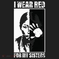 Native America MMIW Awareness I Wear Red For My Sisters Beanie thumb 2