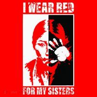 Native America MMIW Awareness I Wear Red For My Sisters Apron thumb 3