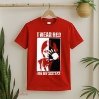 Native America MMIW Awareness I Wear Red For My Sisters T-Shirt thumb 2