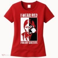 Native America MMIW Awareness I Wear Red For My Sisters Women's T-Shirt thumb 0