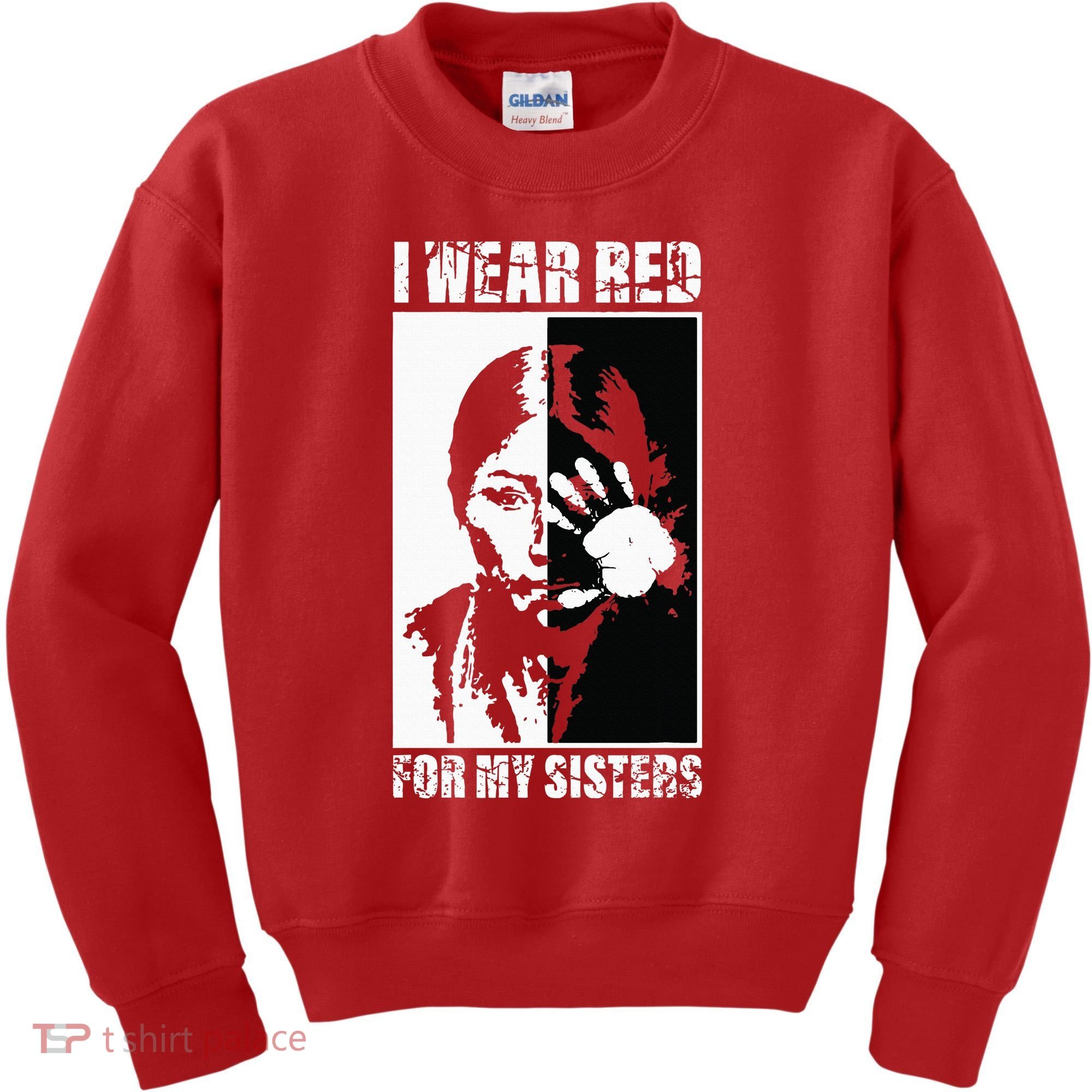 Native America MMIW Awareness I Wear Red For My Sisters Kids Sweatshirt
