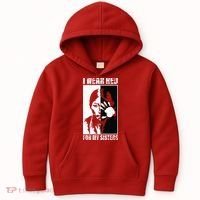 Native America MMIW Awareness I Wear Red For My Sisters Kids Hoodie thumb 0