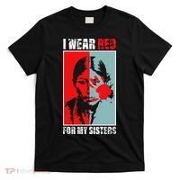 Native America Mmiw Awareness I Wear Red For My Sisters T-Shirt thumb 0