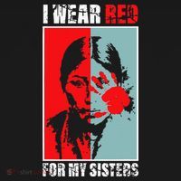 Native America Mmiw Awareness I Wear Red For My Sisters T-Shirt thumb 7