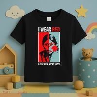 Native America Mmiw Awareness I Wear Red For My Sisters Toddler T-Shirt thumb 3