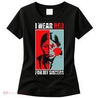 Native America Mmiw Awareness I Wear Red For My Sisters Women's T-Shirt thumb 0