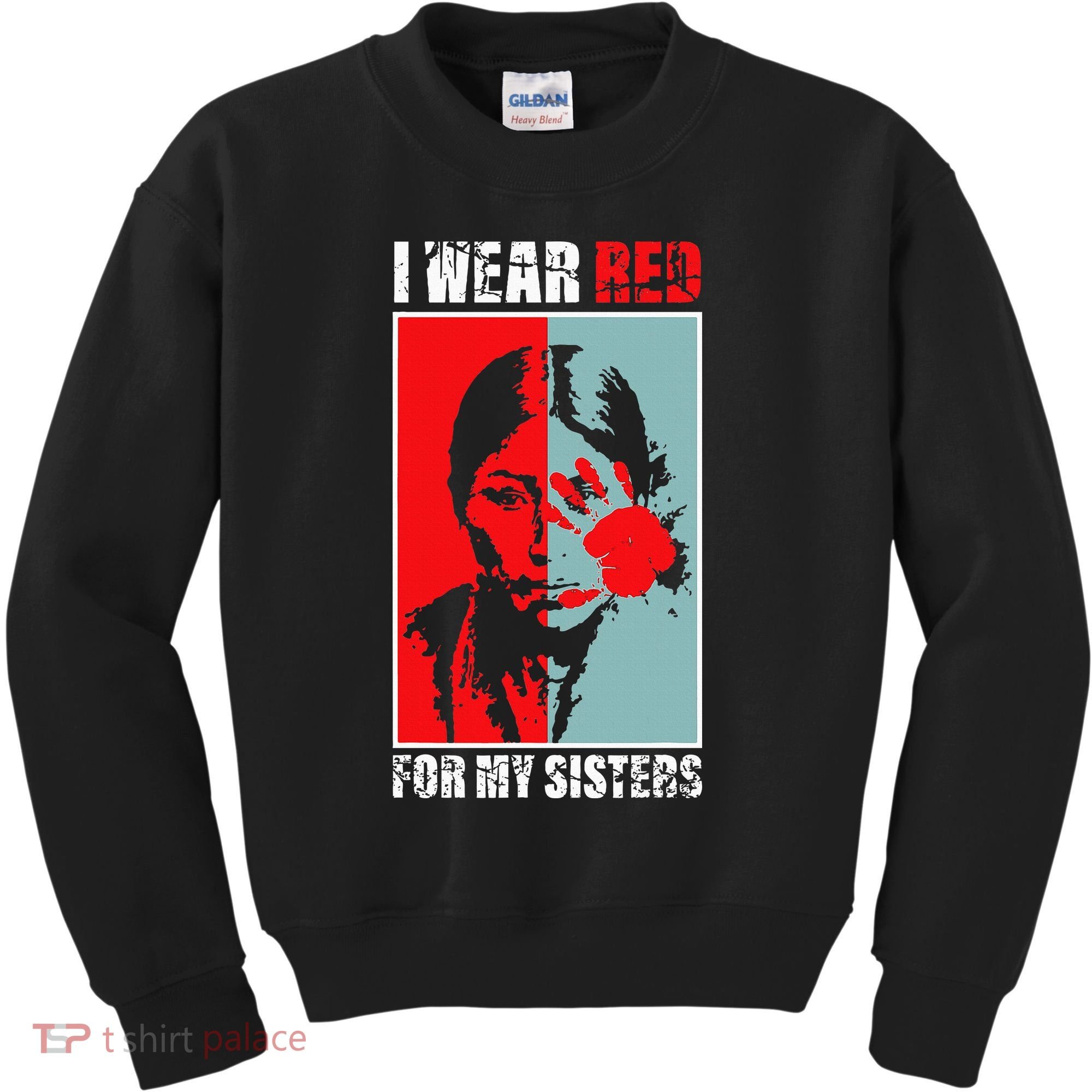 Native America Mmiw Awareness I Wear Red For My Sisters Kids Sweatshirt