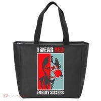 Native America Mmiw Awareness I Wear Red For My Sisters Tote Bag thumb 0