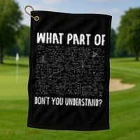 Not All Math Jokes Are Terrible Just Sum Math Teacher Golf Towel thumb 1