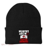 Nurses Are My Super Heroes Funny Cool Gift Beanie thumb 0