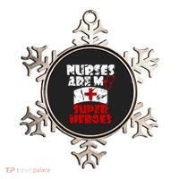 Nurses Are My Super Heroes Funny Cool Gift Ornament thumb 0